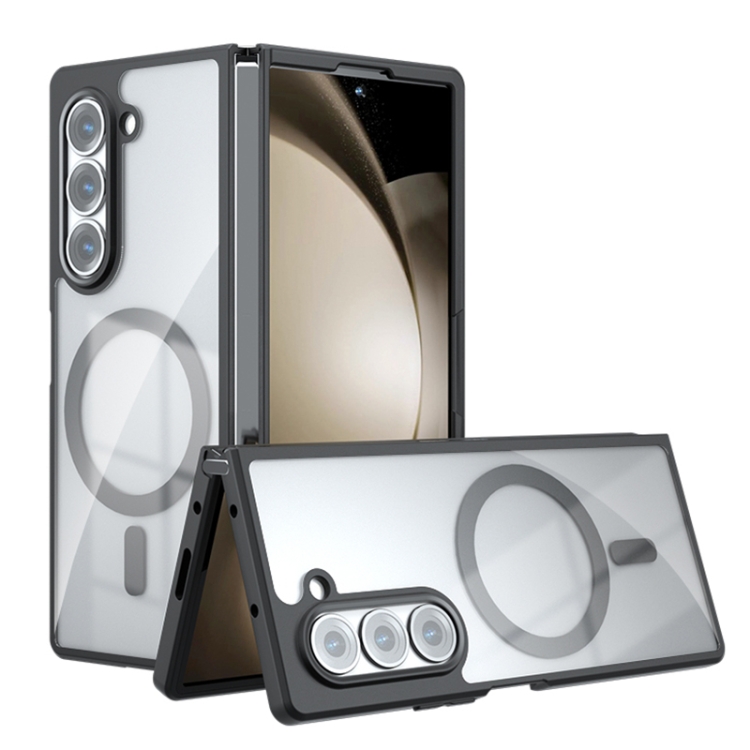 

For Samsung Galaxy Z Fold6 Armor MagSafe PC Hybrid TPU Phone Case(Transparent)