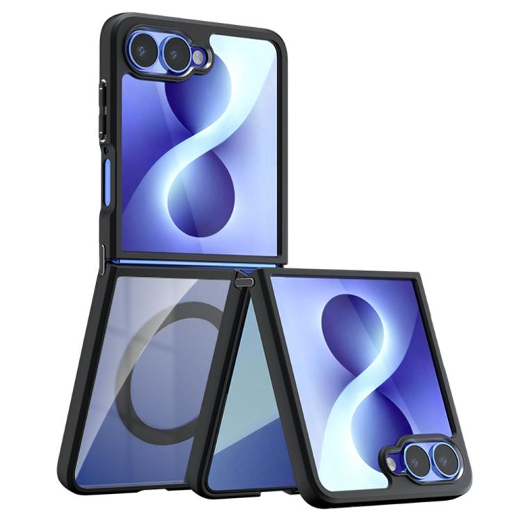 For Galaxy Z Flip8 5G Armor MagSafe PC Hybrid TPU Phone Case(Transparent)