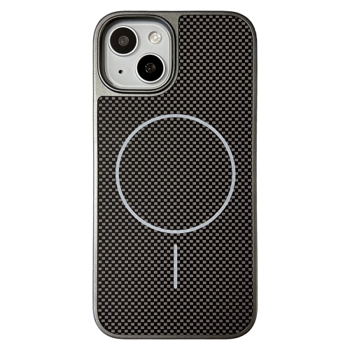 

For iPhone 14 Pita Series MagSafe TPU + PC Texture Phone Case(Grey)