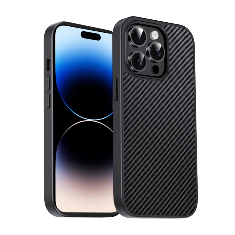 

For iPhone 14 Pro Max Pita Series TPU + PC Texture Phone Case(Black)