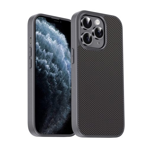 

For iPhone 11 Pro Pita Series TPU + PC Texture Phone Case(Grey)