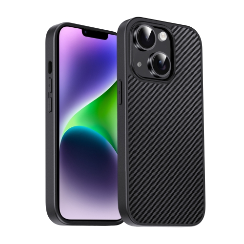 

For iPhone 14 Plus Pita Series TPU + PC Texture Phone Case(Black)