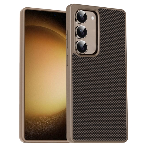 

For Samsung Galaxy S23+ 5G Pita Series TPU + PC Texture Phone Case(Gold)