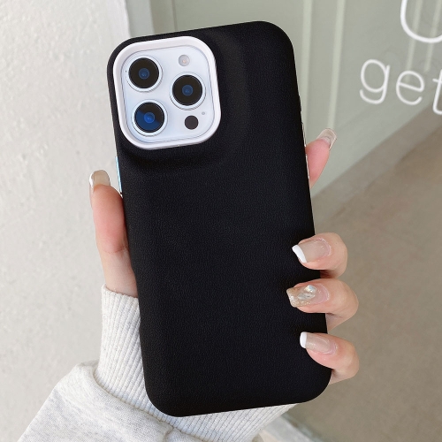

For iPhone 12 Pro Max Leather Texture Phone Case(Black)