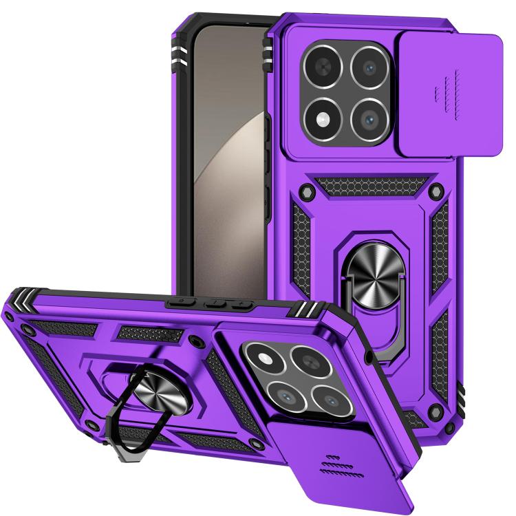 

For Xiaomi 15T 5G Global Sliding Camshield Holder Phone Case(Purple)
