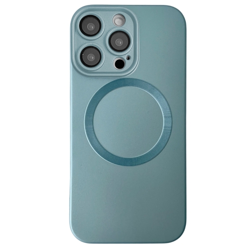 

For iPhone 12 Pro Max Metallic Paint CD Texture MagSafe TPU Phone Case(Sierra Blue)