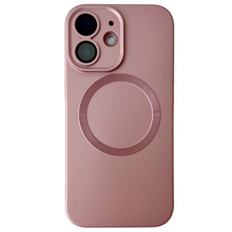 

For iPhone 11 Metallic Paint CD Texture MagSafe TPU Phone Case(Pink)