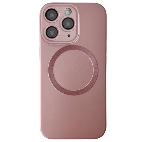 

For iPhone 11 Pro Metallic Paint CD Texture MagSafe TPU Phone Case(Pink)