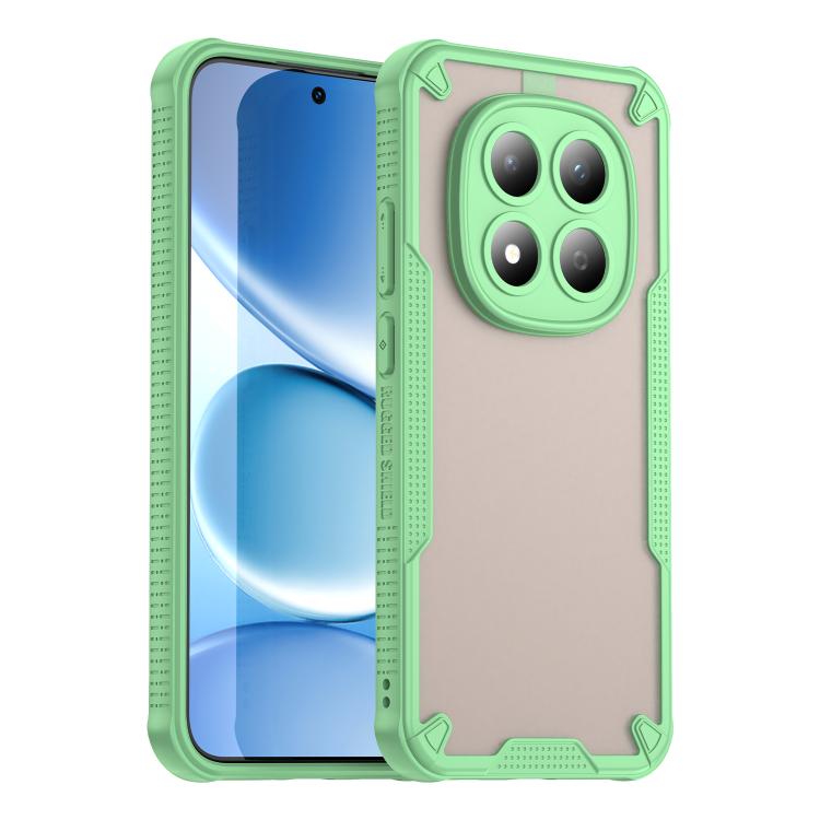 

For Redmi Note 15 Pro 5G Global 163.6mm Armor Glaze PC Hybrid TPU Phone Case(Green)