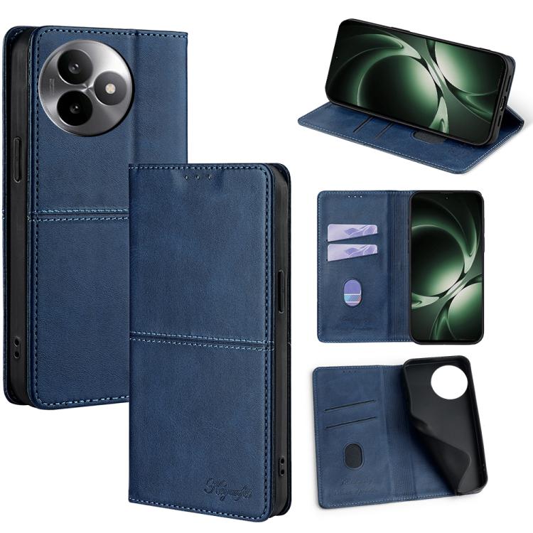 

For Redmi K80 Ultra Cow Texture Magnetic Leather Phone Case(Blue)