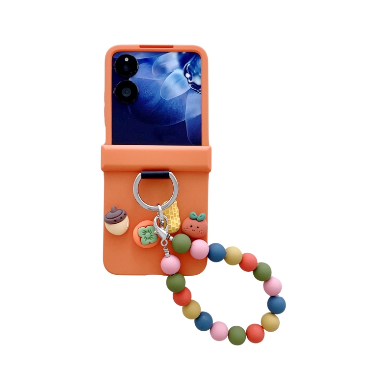 

For Xiaomi Mix Flip Good Things Happen Colored Oil Painting PC Phone Case(Chain)