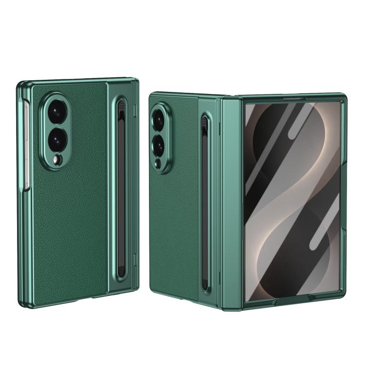 For Galaxy Z Fold8 5G Integrated PC + PU Phone Case with Pen / Pen Box(Green)