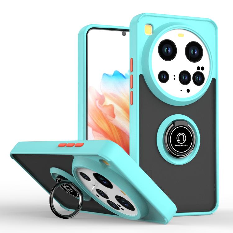 

For Xiaomi 15 Ultra Q Shadow 1 Series TPU + PC Phone Case with Ring(Sky Blue)