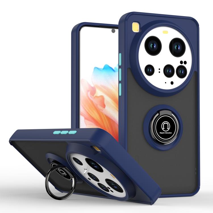 For Xiaomi 15 Ultra Q Shadow 1 Series TPU + PC Phone Case with Ring(Royal Blue)