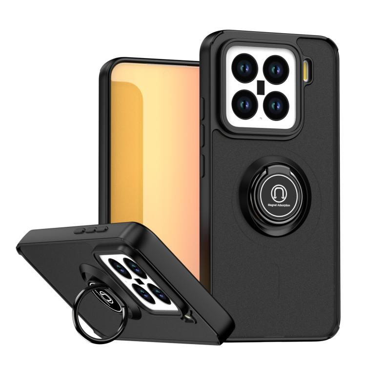 

For Xiaomi 15 Q Shadow 1 Series TPU + PC Phone Case with Ring(Black+Black)