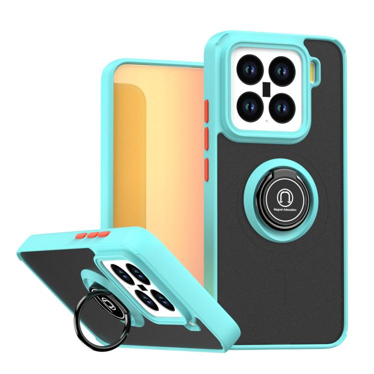 

For Xiaomi 15 Q Shadow 1 Series TPU + PC Phone Case with Ring(Sky Blue)