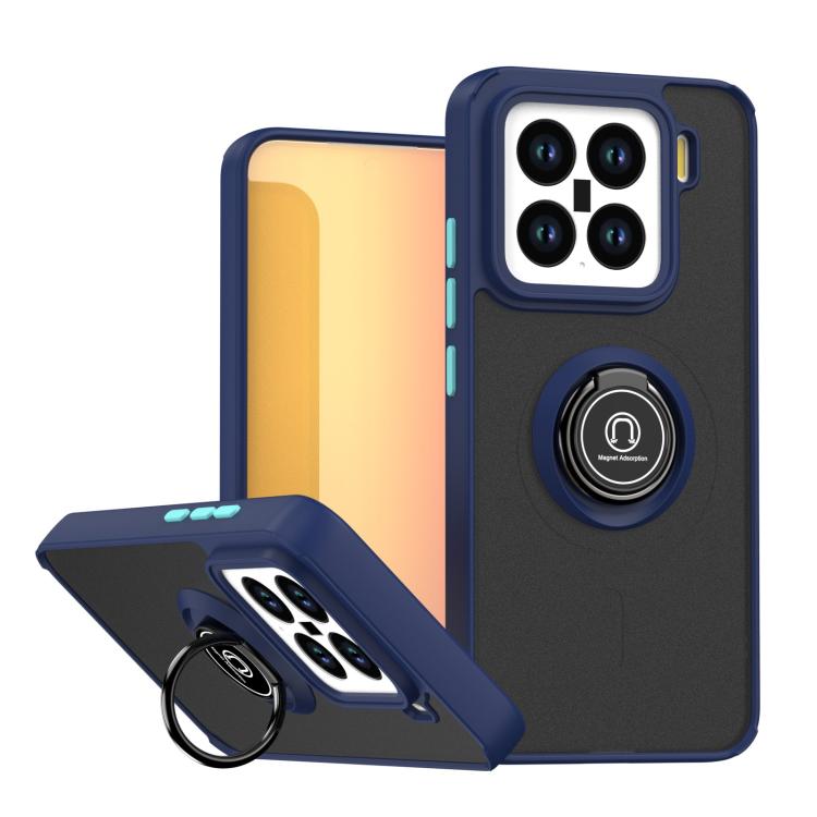 

For Xiaomi 15 Q Shadow 1 Series TPU + PC Phone Case with Ring(Royal Blue)