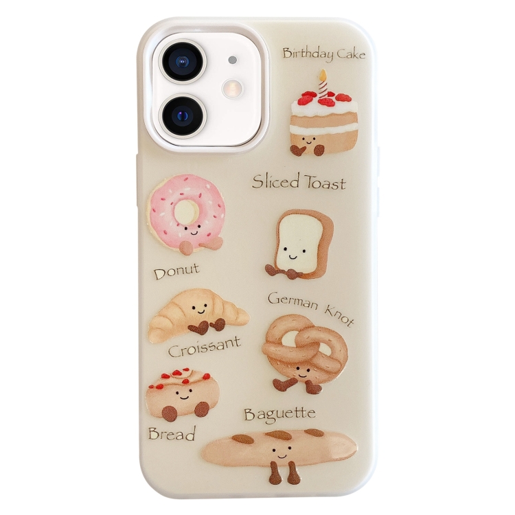 

For iPhone 11 Cartoon Creative TPU Hybrid PC Shockproof Phone Case(Bread Series)