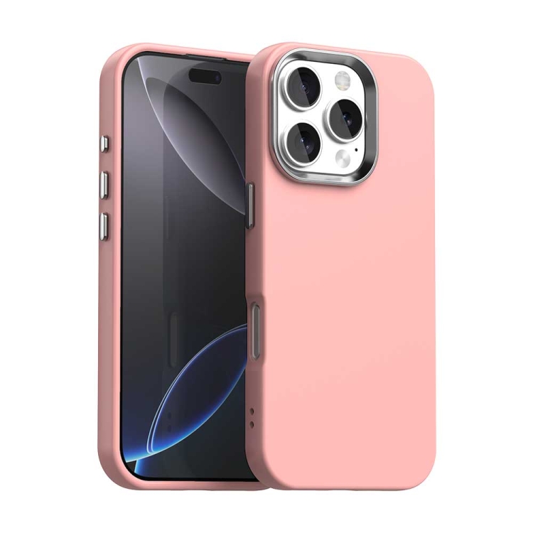 

For iPhone 16 Pro Colorful Series Shockproof Phone Case(Pink)