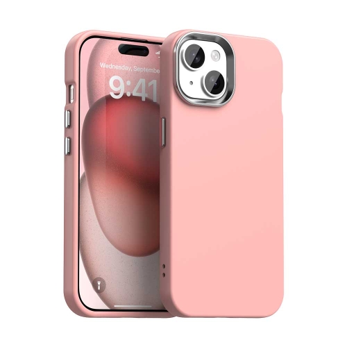 

For iPhone 15 Colorful Series Shockproof Phone Case(Pink)