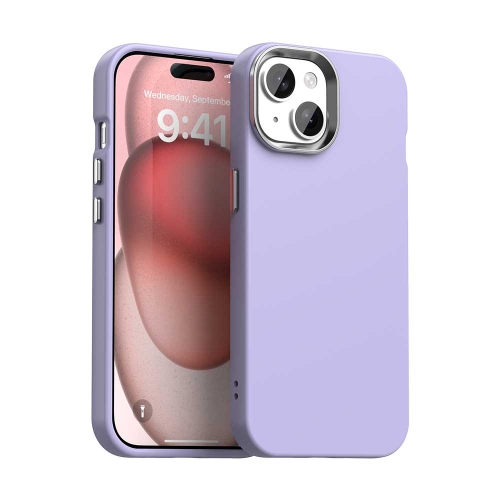 

For iPhone 15 Colorful Series Shockproof Phone Case(Purple)