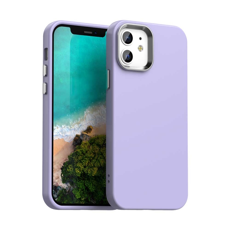 

For iPhone 12 Colorful Series Shockproof Phone Case(Purple)