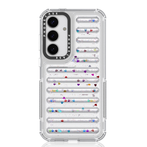 

For Samsung Galaxy S25+ 5G Capsule Glitter TPU Hybrid PC Airbag Phone Case(Sequin)