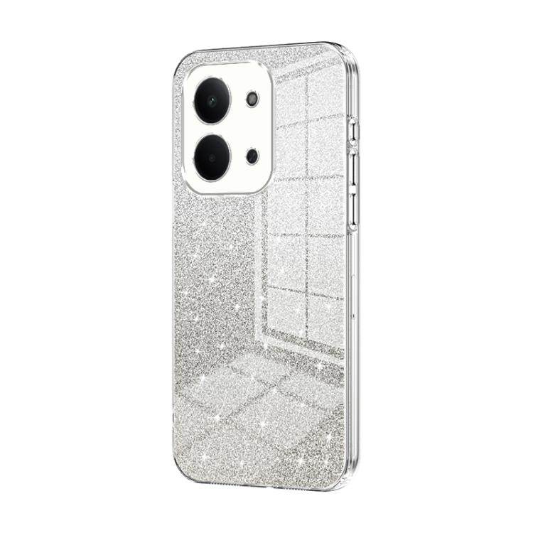 

For Redmi 15C 5G / 4G Global 171mm Gradient Glitter Powder Electroplated Phone Case(Transparent)