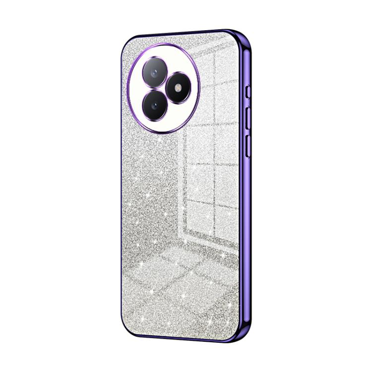 

For Redmi K80 Ultra Gradient Glitter Powder Electroplated Phone Case(Purple)