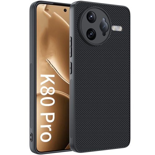 

For Redmi K80 Pro Ultra-thin Carbon Fiber Texture Printing Phone Case(Black)