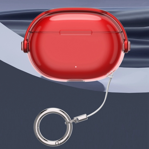 

For Apple Beats Studio Buds / Buds+ Headphones Shape Clear Electroplated Acrylic Headset Protective Case(Red)