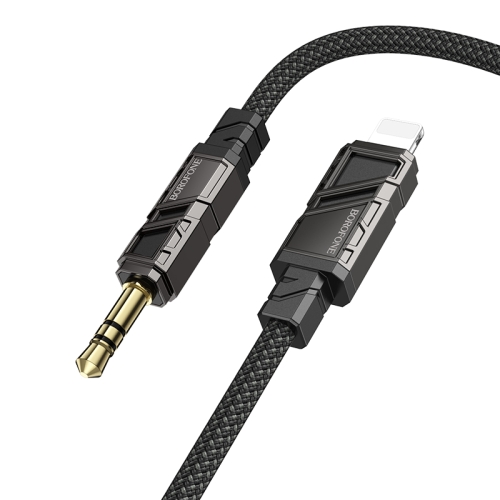 

Borofone BL22 3.5mm to 8 Pin Zinc Alloy Dignity AUX Audio Cable, Length:1m(Black)