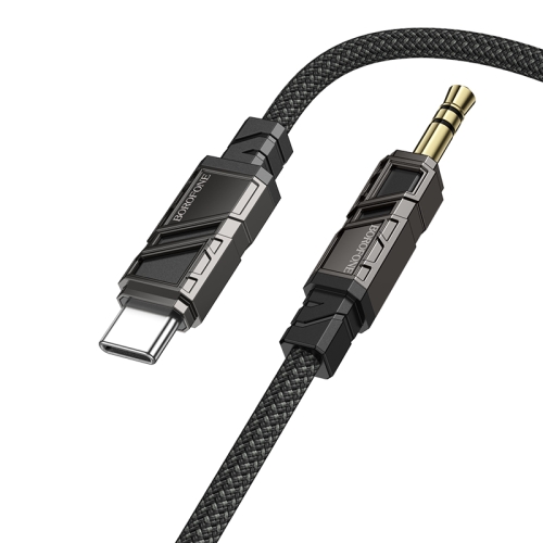 

Borofone BL22 3.5mm to USB-C / Type-C Zinc Alloy Dignity AUX Audio Cable, Length:1m(Black)