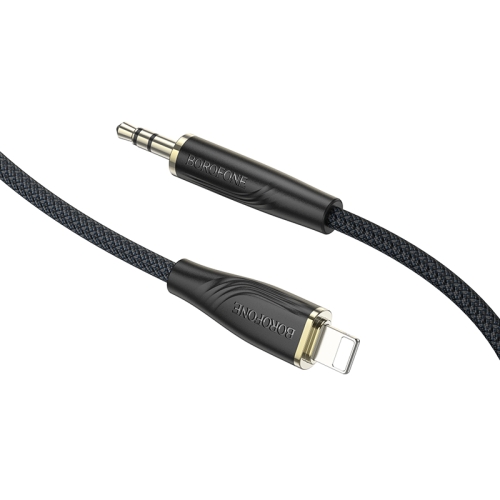 

Borofone BL23 3.5mm to 8 Pin Refinado AUX Audio Cable, Length:1m(Black)