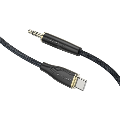 

Borofone BL23 3.5mm to USB-C / Type-C Refinado AUX Audio Cable, Length:1m(Black)