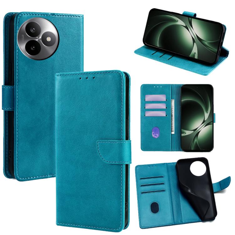 

For Redmi K80 Ultra Calf Texture Buckle Flip Leather Phone Case(Light Blue)