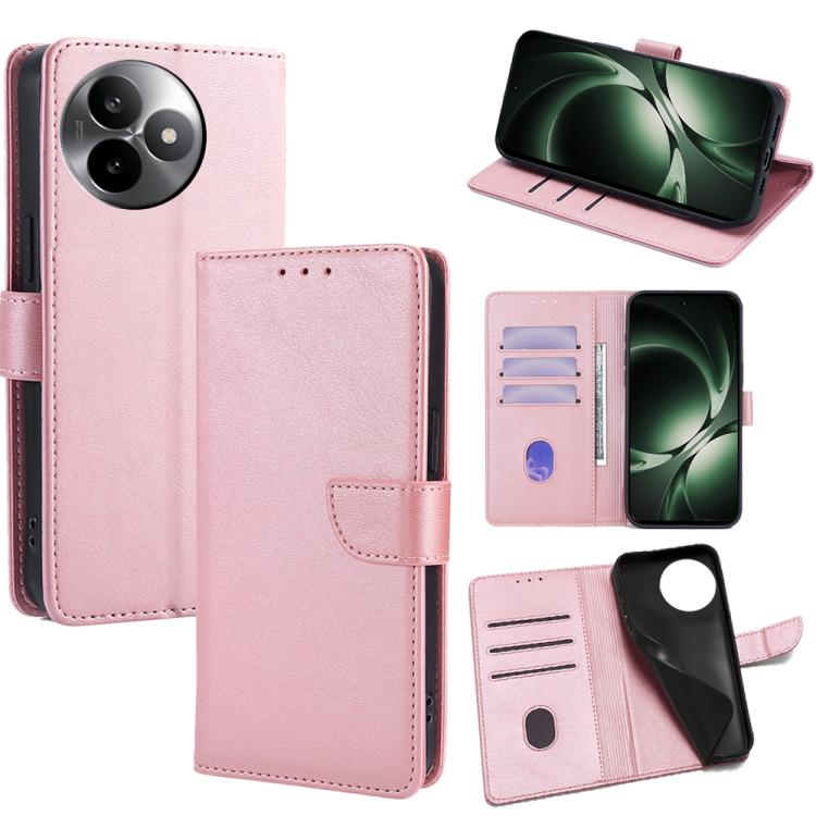 

For Redmi K80 Ultra Calf Texture Buckle Flip Leather Phone Case(Rose Gold)