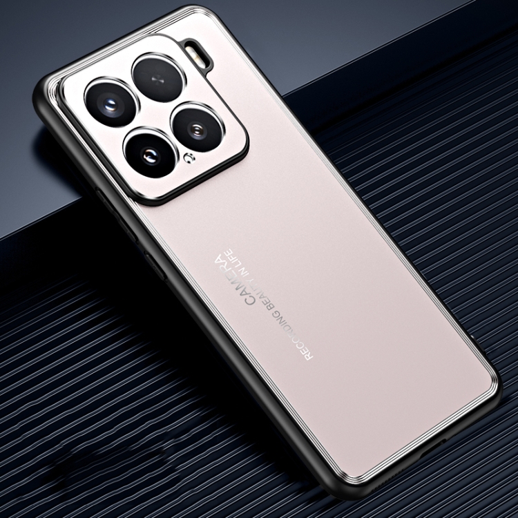 

For Xiaomi 15 Frosted Metal Phone Case(Gold)