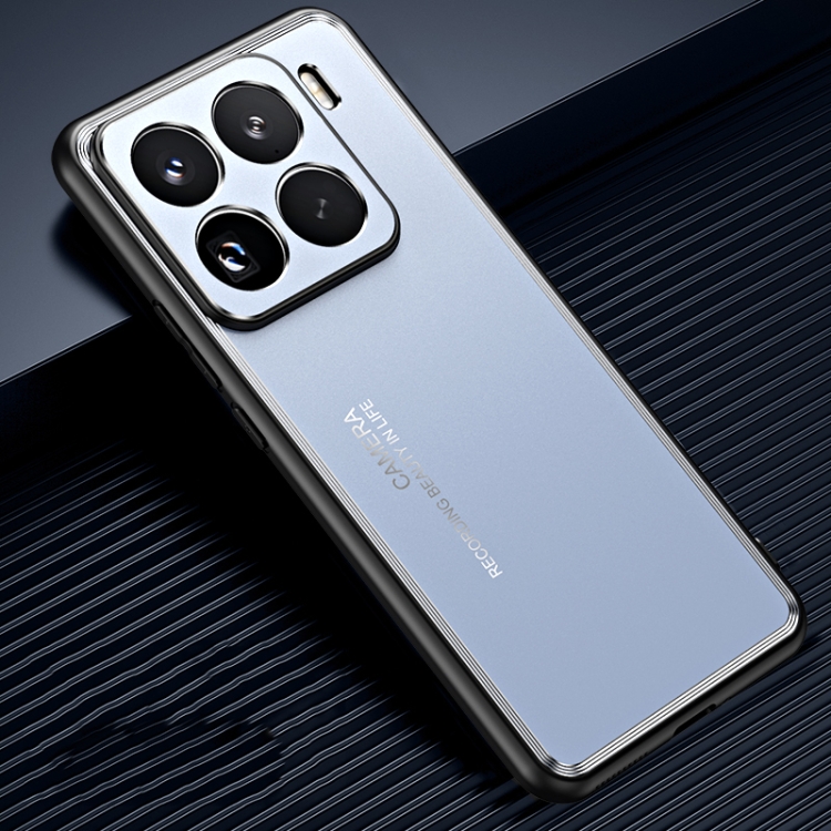 

For Xiaomi 15 Pro Frosted Metal Phone Case(Blue)