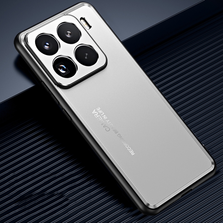 

For Xiaomi 15 Pro Frosted Metal Phone Case(Silver)