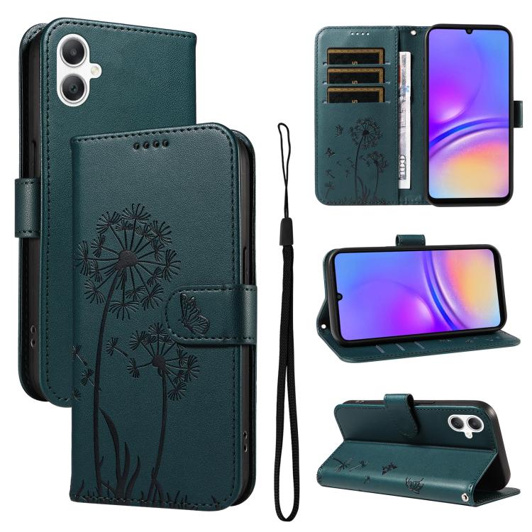 

For Samsung Galaxy A07 5G Dandelion Embossed Pattern Flip Leather Phone Case(Blue)