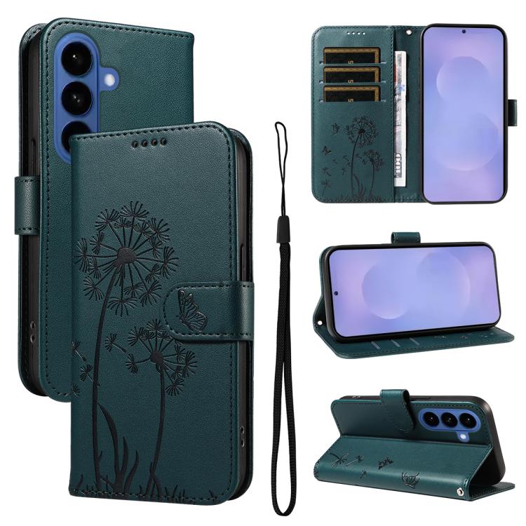 

For Samsung Galaxy S26 Pro 5G Dandelion Embossed Pattern Flip Leather Phone Case(Blue)