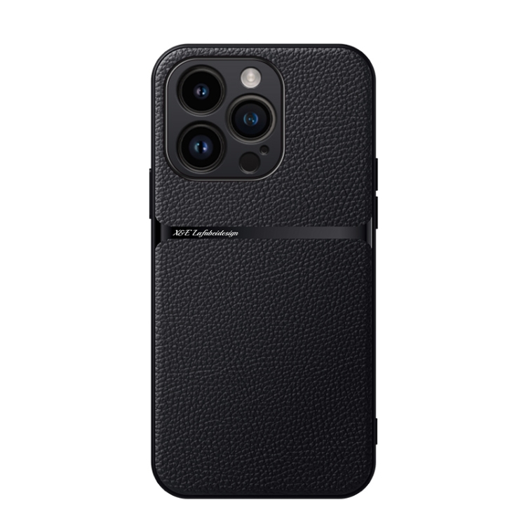 

For iPhone 14 Pro Litchi Leather Magnetic Full Coverage Shockproof Phone Case(Black)