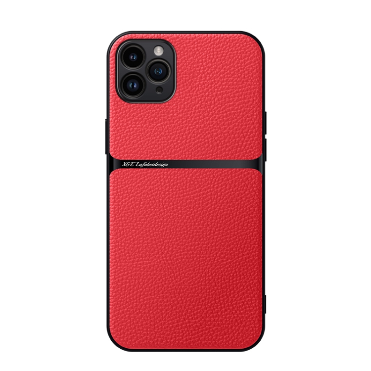 

For iPhone 11 Pro Max Litchi Leather Magnetic Full Coverage Shockproof Phone Case(Red)