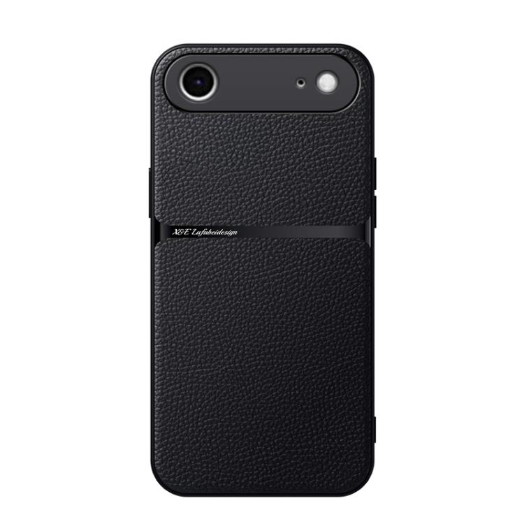 

For iPhone Air Litchi Leather Magnetic Full Coverage Shockproof Phone Case(Black)