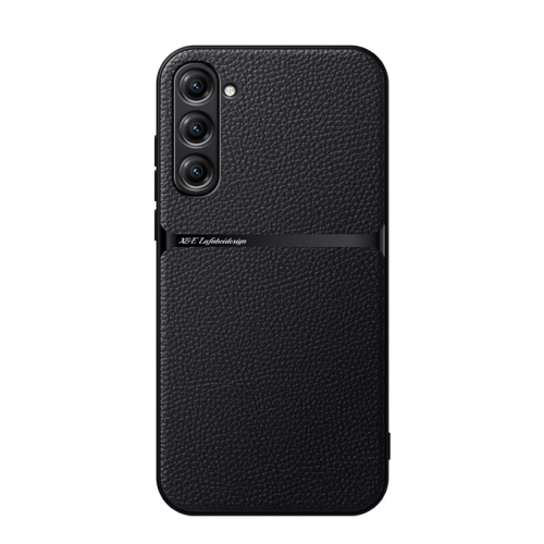 

For Samsung Galaxy S23 FE 5G Litchi Leather Magnetic Full Coverage Shockproof Phone Case(Black)