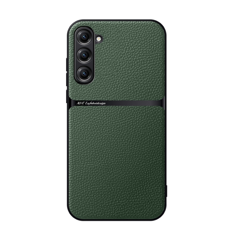 

For Samsung Galaxy S23 FE 5G Litchi Leather Magnetic Full Coverage Shockproof Phone Case(Green)