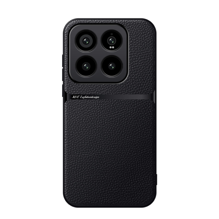 

For Xiaomi 14 Pro Litchi Leather Magnetic Full Coverage Shockproof Phone Case(Black)