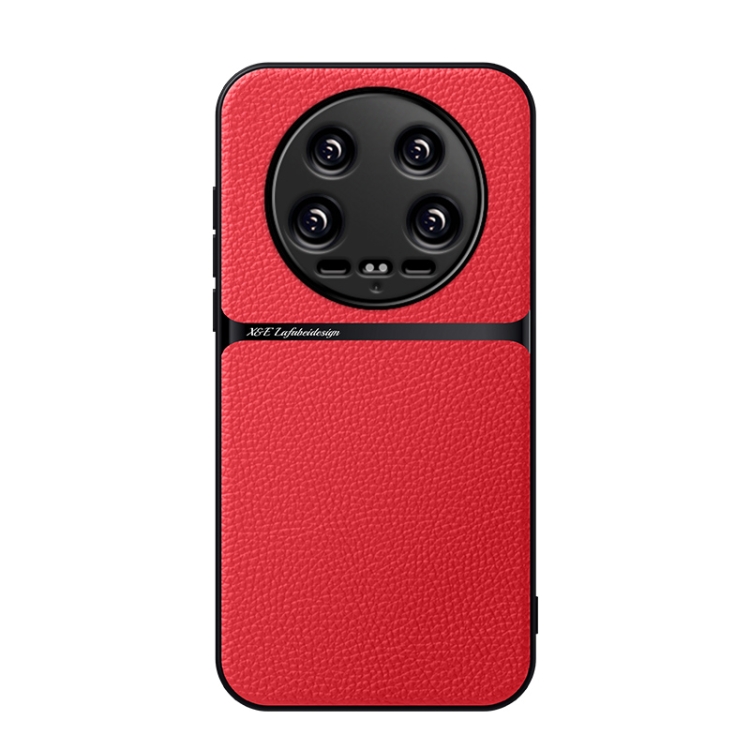 

For Xiaomi 14 Ultra Litchi Leather Magnetic Full Coverage Shockproof Phone Case(Red)
