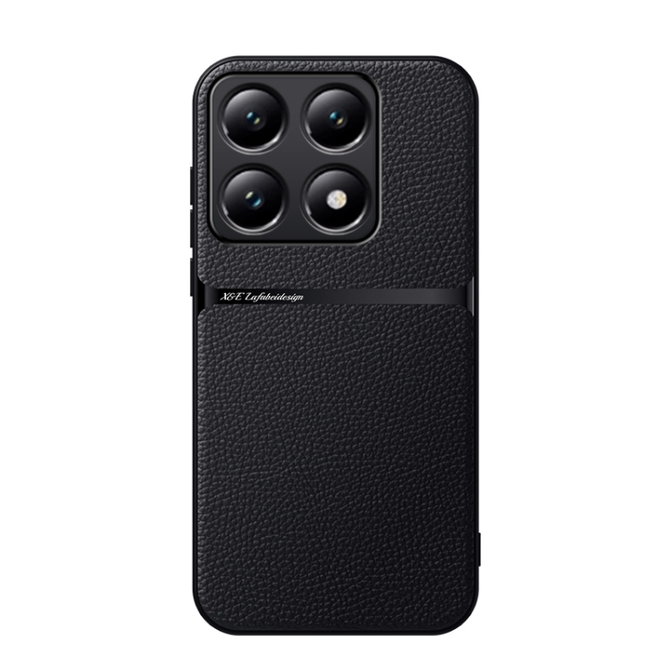 

For Xiaomi 14T Pro Litchi Leather Magnetic Full Coverage Shockproof Phone Case(Black)